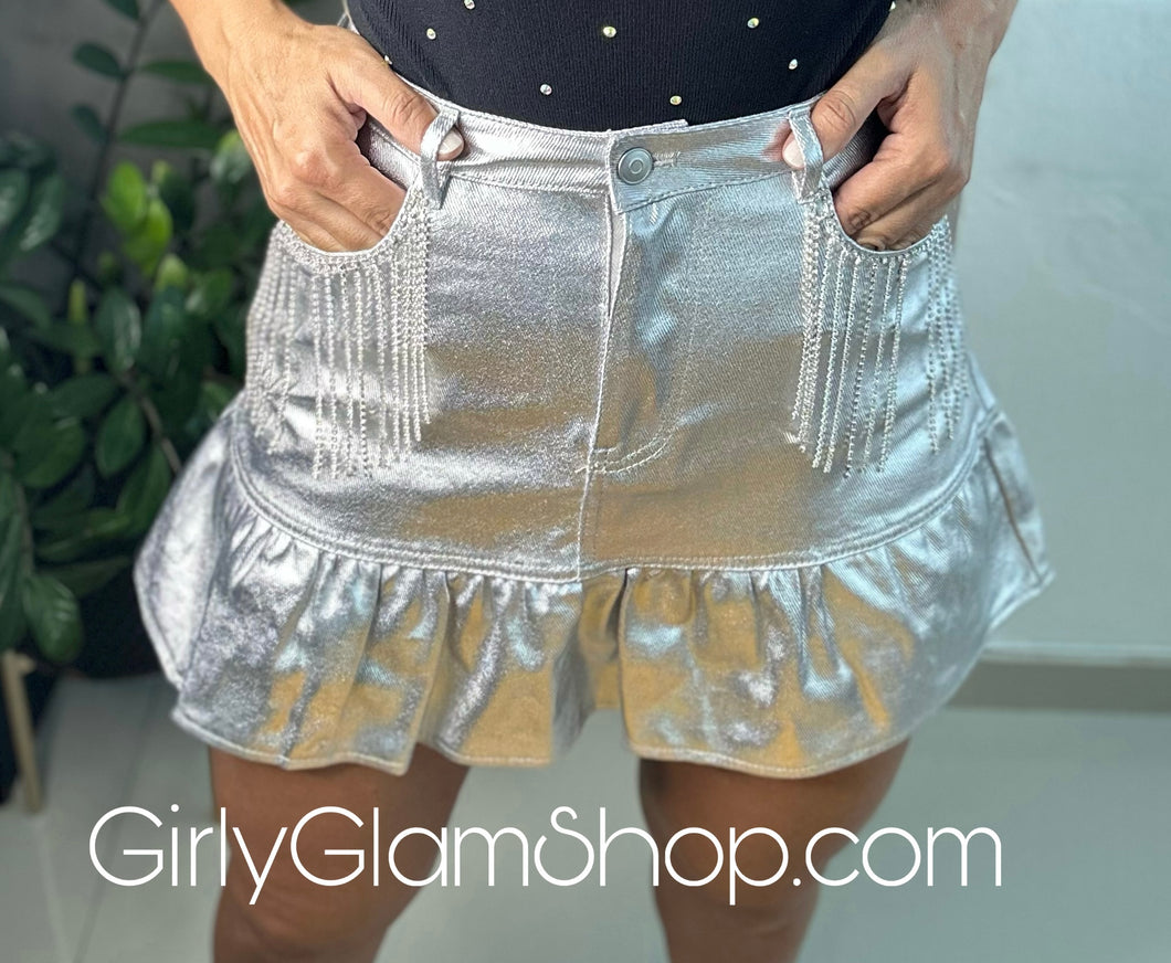 Silver skirt